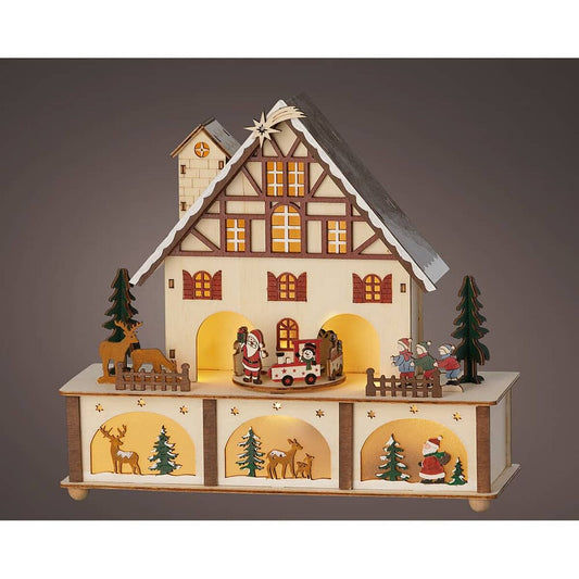 Décorations de Noël Lumineo Bois 27 x 24,3 x 10 cm