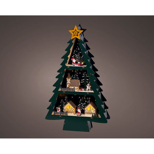 Décorations de Noël Lumineo Bois 33 X 9 X 55 cm