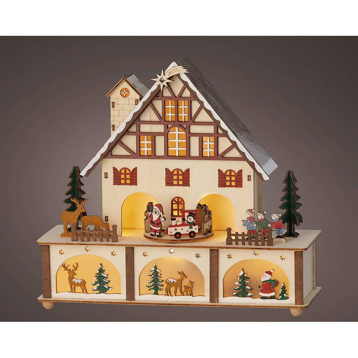 Décorations de Noël Lumineo Bois 27 x 24,3 x 10 cm