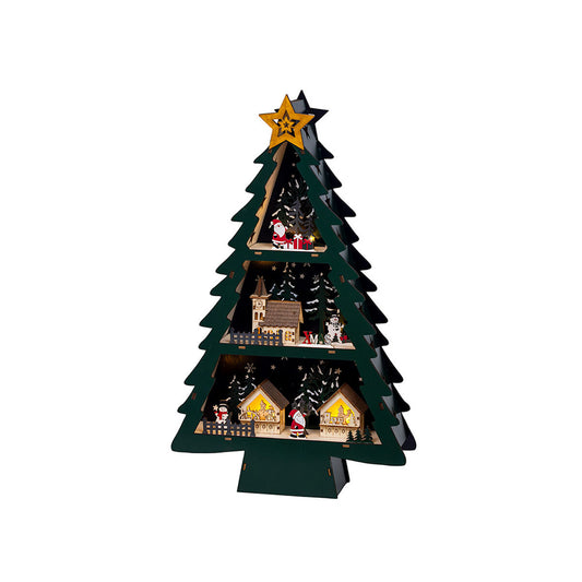 Décorations de Noël Lumineo Bois 33 X 9 X 55 cm