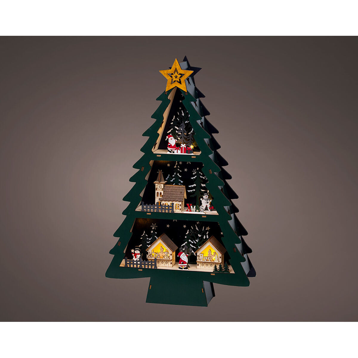 Décorations de Noël Lumineo Bois 33 X 9 X 55 cm