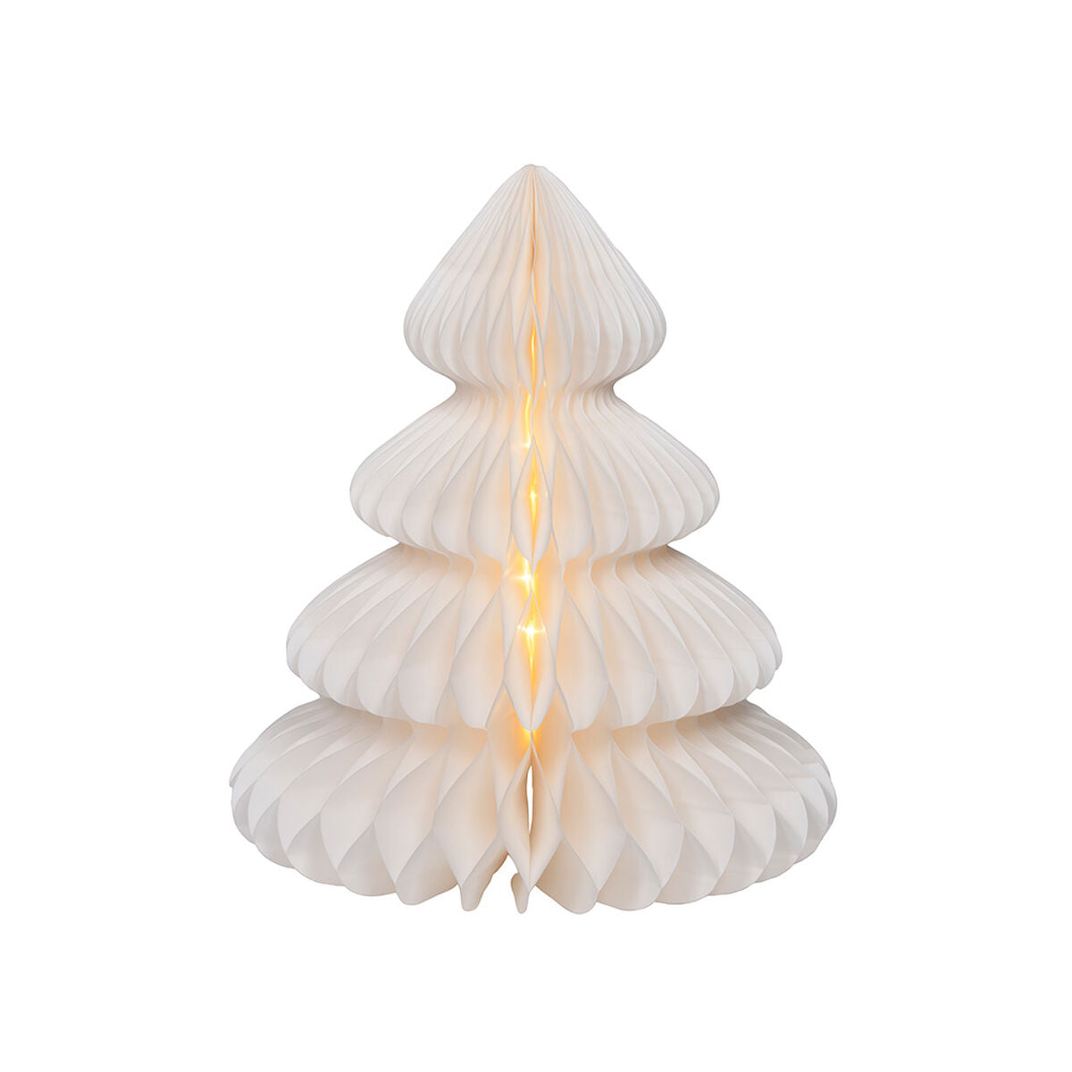Décoration lumineuse Lumineo Blanc Sapin de Noël Ø 42 x 48 cm