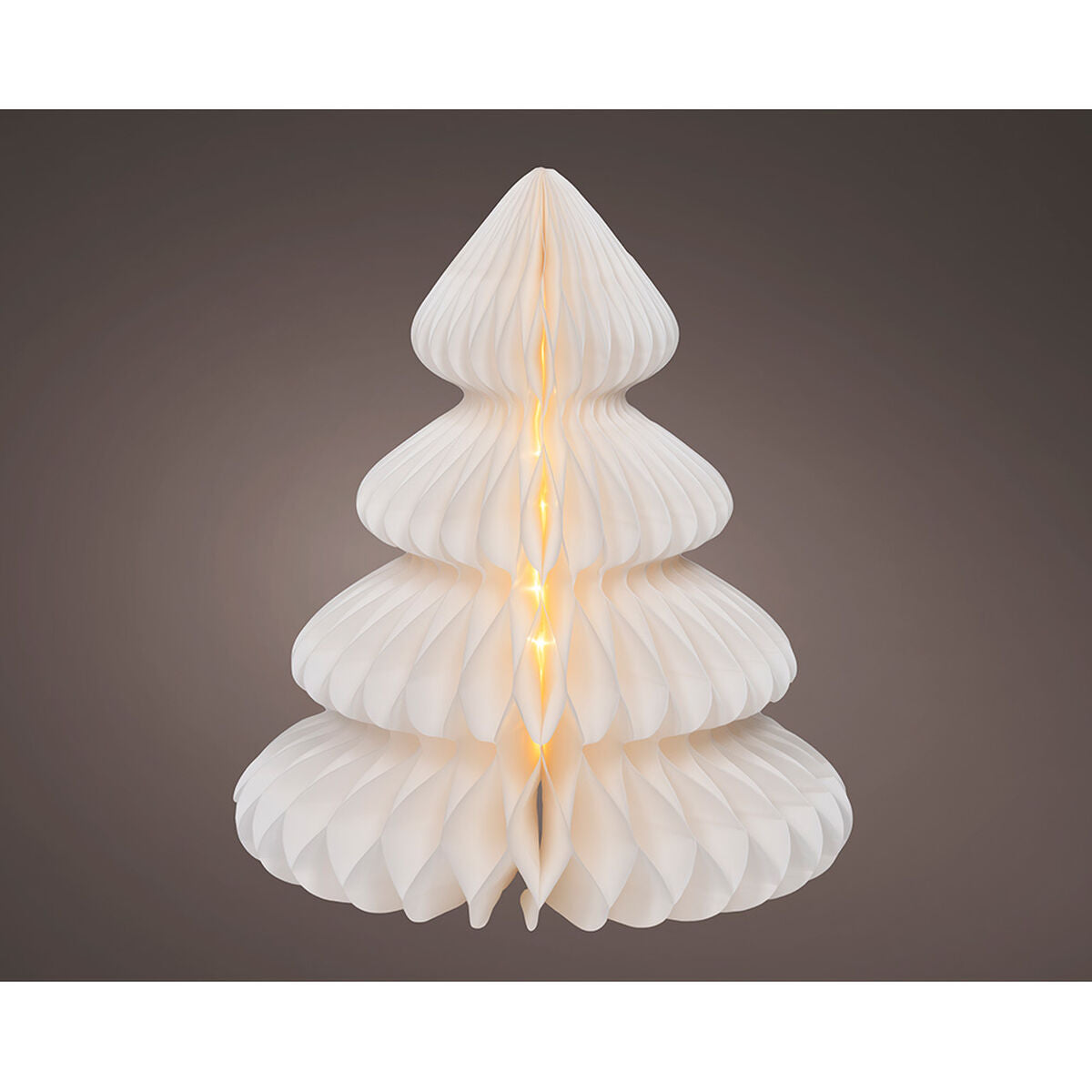 Décoration lumineuse Lumineo Blanc Sapin de Noël Ø 42 x 48 cm